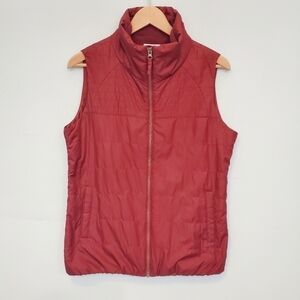 𝅺columbia Women's Vest Color Burgundy  Size M